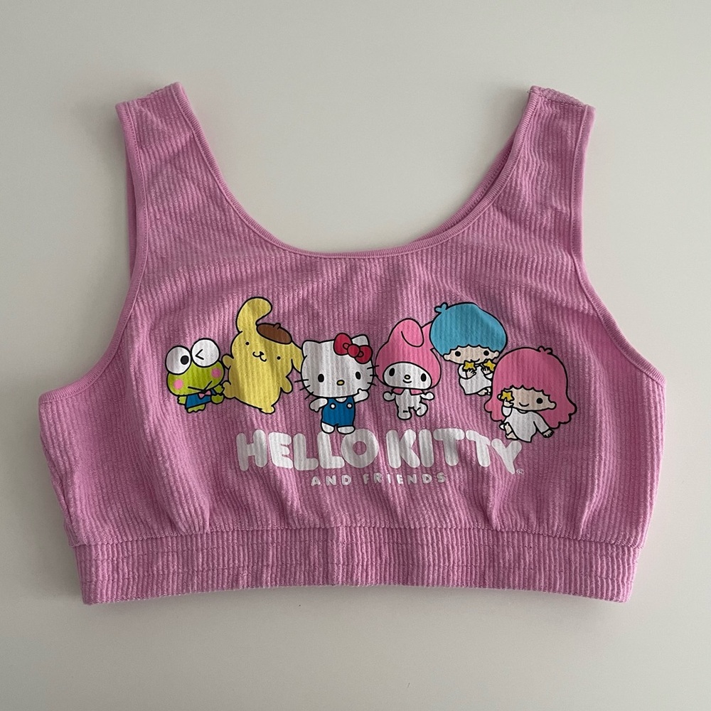 NWOT Hello Kitty and friends crop top